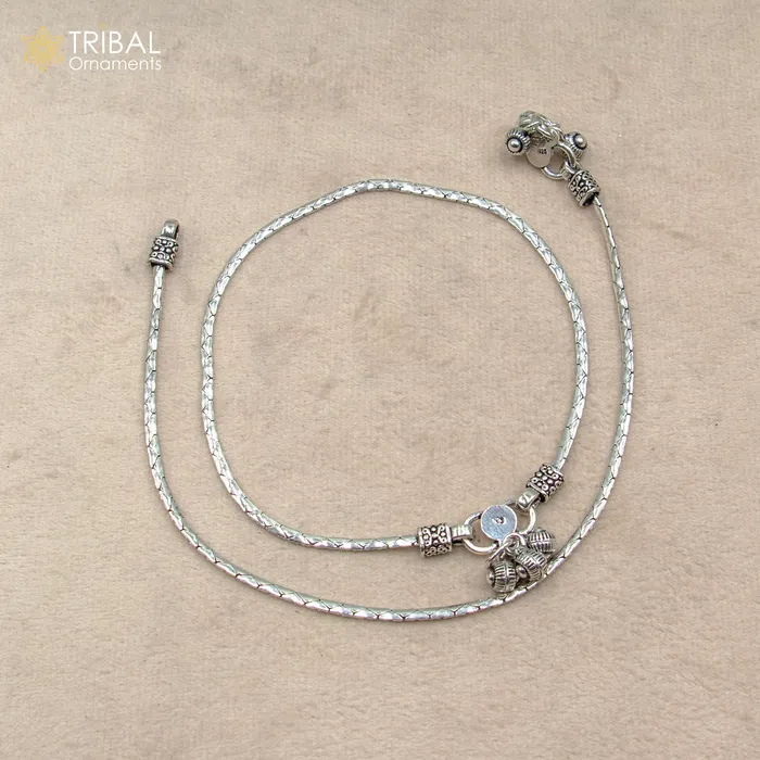 TRIBAL ORNAMENTS Bracelets 105 925 sterling silver handmade stylish chain anklets foot bracelet ankle bracelet belly dance jewelry ank714