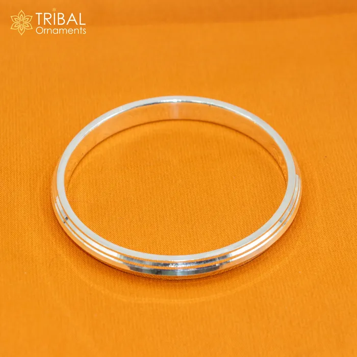 TRIBAL ORNAMENTS Bracelets 55 gm 925 sterling silver handmade Punjabi shikha bangle bracelet kada nsk897