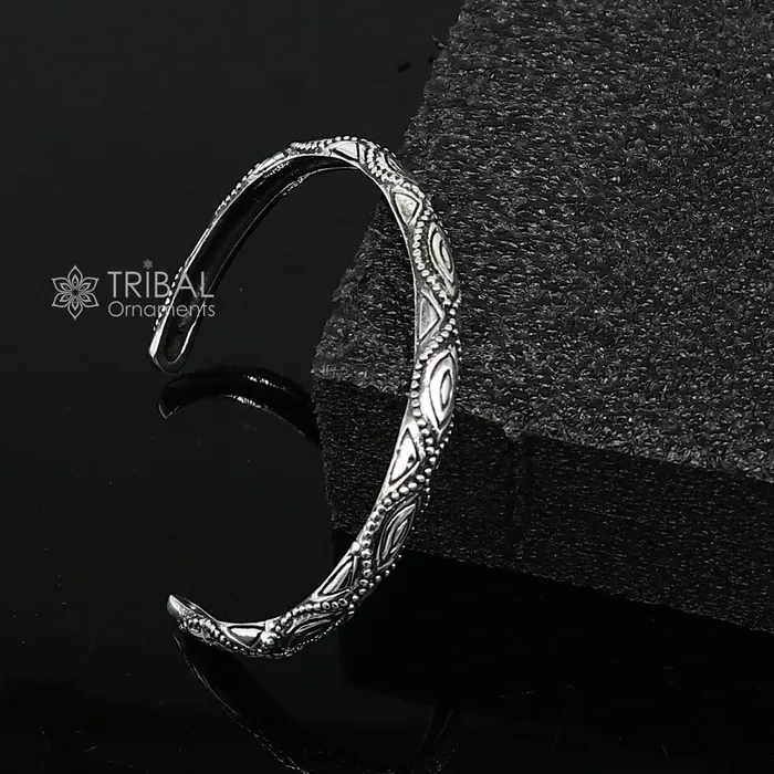 TRIBAL ORNAMENTS Bracelets 925 sterling silver handmade amazing stylish adjustable customized modern trendy cuff kada bracelet for girls jewelry CUFF176 TRIBAL ORNAMENTS Bracelets 925 sterling silver handmade amazing stylish adjustable customized modern trendy cuff kada bracelet for girls jewelry CUFF176