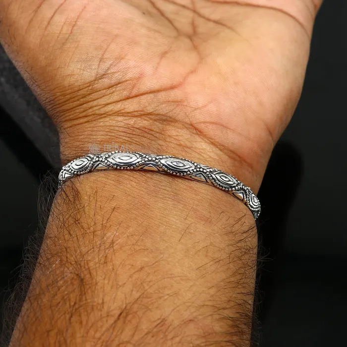 TRIBAL ORNAMENTS Bracelets 925 sterling silver handmade amazing stylish adjustable customized modern trendy cuff kada bracelet for girls jewelry CUFF176