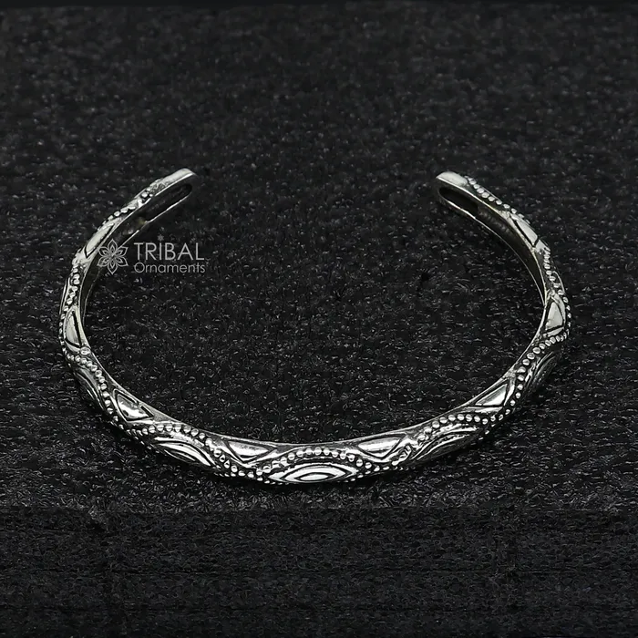 TRIBAL ORNAMENTS Bracelets 925 sterling silver handmade amazing stylish adjustable customized modern trendy cuff kada bracelet for girls jewelry CUFF176