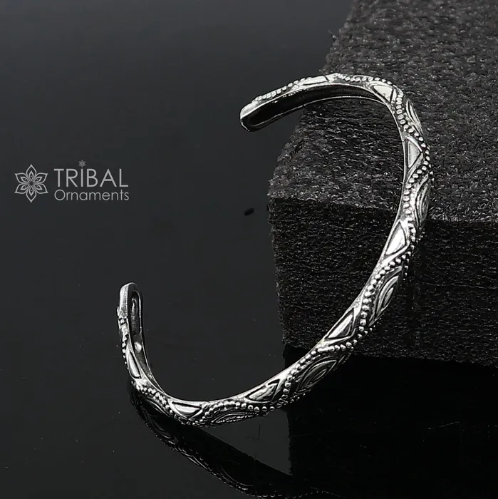 TRIBAL ORNAMENTS Bracelets 925 sterling silver handmade amazing stylish adjustable customized modern trendy cuff kada bracelet for girls jewelry CUFF176
