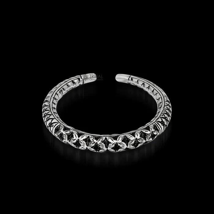 TRIBAL ORNAMENTS Bracelets 925 Sterling silver handmade chitai bangle bracelet kada tribal ethnic jewelry nsk826 TRIBAL ORNAMENTS Bracelets 925 Sterling silver handmade chitai bangle bracelet kada tribal ethnic jewelry nsk826