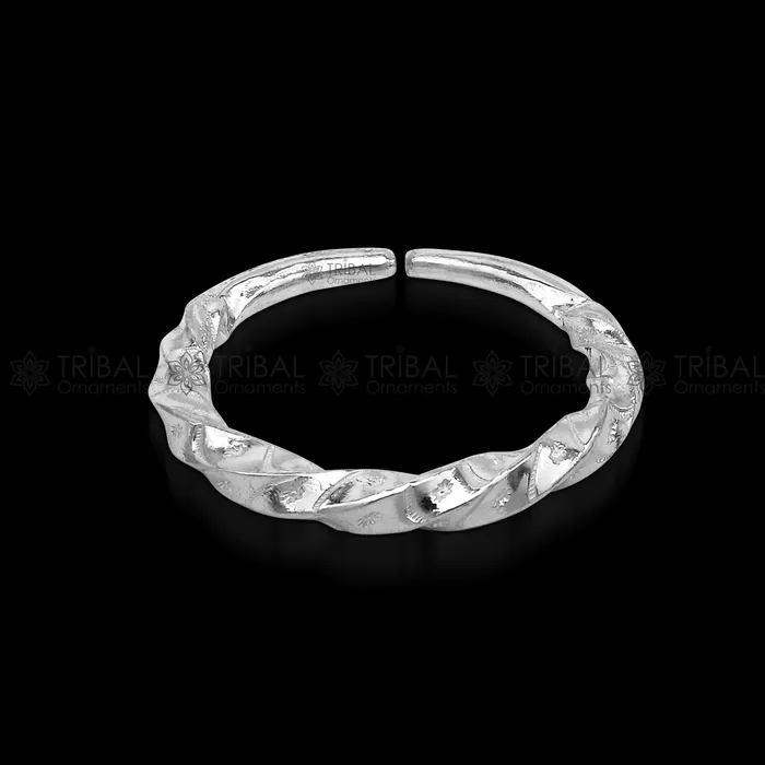 TRIBAL ORNAMENTS Bracelets 925 sterling silver solid adjustable heavy kada bracelet for men amazing indian traditional cultural design plain kada nsk835 TRIBAL ORNAMENTS Bracelets 925 sterling silver solid adjustable heavy kada bracelet for men amazing indian traditional cultural design plain kada nsk835