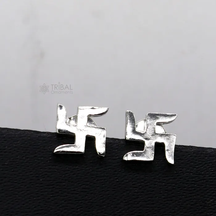 TRIBAL ORNAMENTS Earrings 925 sterling silver handmade unique geometrical design fabulous stud earring unisex stylish jewelry s1306 TRIBAL ORNAMENTS Earrings 925 sterling silver handmade unique geometrical design fabulous stud earring unisex stylish jewelry s1306