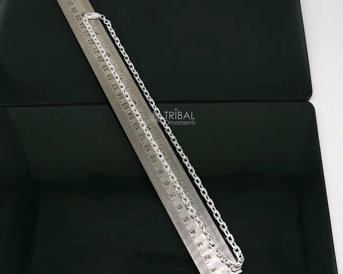 TRIBAL ORNAMENTS Necklaces 20 5mm 925 Sterling silver handmade fabulous vintage look Rolo chain unisex gifting necklace jewelry from india ch231 TRIBAL ORNAMENTS Necklaces 20 5mm 925 Sterling silver handmade fabulous vintage look Rolo chain unisex gifting necklace jewelry from india ch231