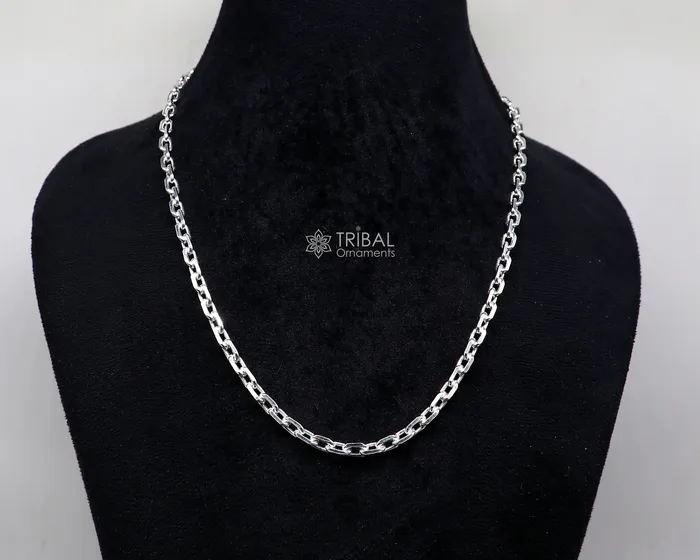 TRIBAL ORNAMENTS Necklaces 20 5mm 925 Sterling silver handmade fabulous vintage look Rolo chain unisex gifting necklace jewelry from india ch231 TRIBAL ORNAMENTS Necklaces 20 5mm 925 Sterling silver handmade fabulous vintage look Rolo chain unisex gifting necklace jewelry from india ch231