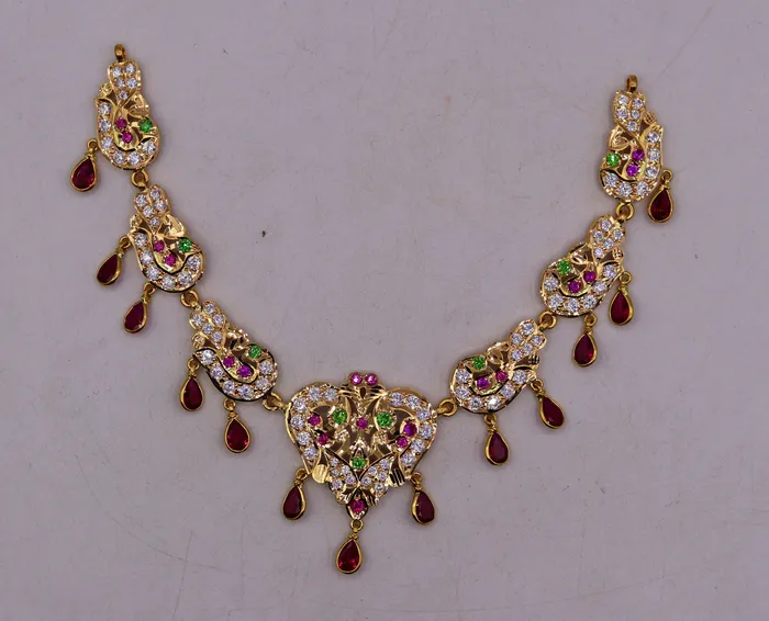 TRIBAL ORNAMENTS Necklaces 22 karat yellow gold Vintage traditional stylish Necklace indian gold jewellery from rajasthan and punjab india