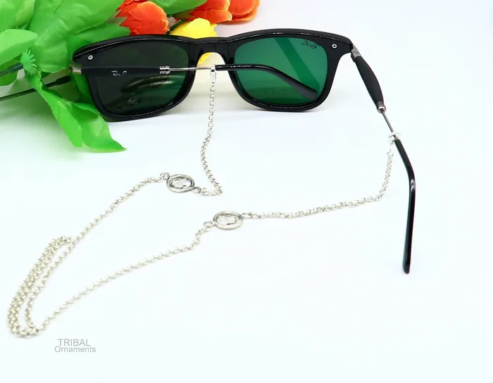 TRIBAL ORNAMENTS Necklaces 25 long Sterling silver Face Mask Chain Eyeglass Glasses Chains B alphabet chain Women Stylish Sunglass Eyeglass Cord mask chain ch136 TRIBAL ORNAMENTS Necklaces 25 long Sterling silver Face Mask Chain Eyeglass Glasses Chains B alphabet chain Women Stylish Sunglass Eyeglass Cord mask chain ch136