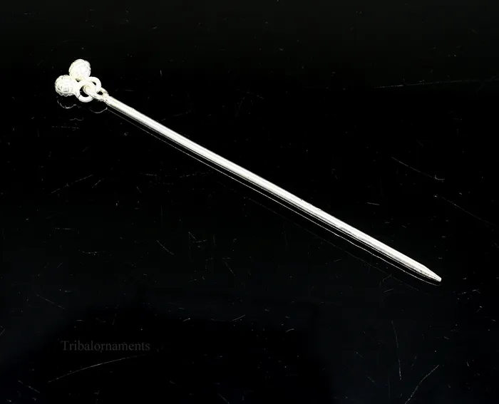TRIBAL ORNAMENTS Necklaces 4 inches long handmade solid sterling silver eyeliner stick kajal sticks surma stick fabulous brides vintage style gift su396