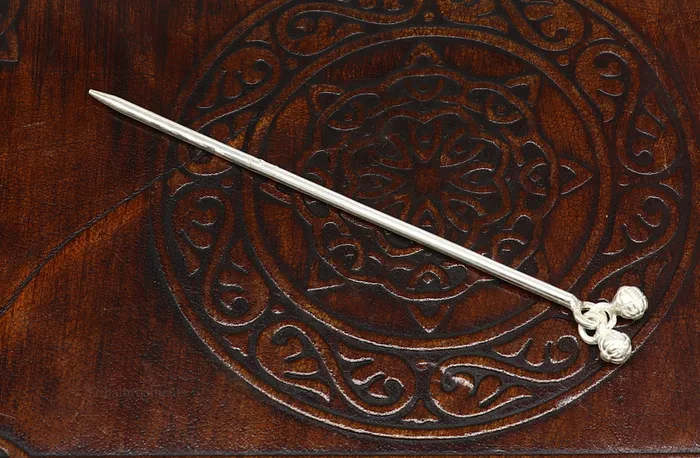 TRIBAL ORNAMENTS Necklaces 4 inches long handmade solid sterling silver eyeliner stick kajal sticks surma stick fabulous brides vintage style gift su396