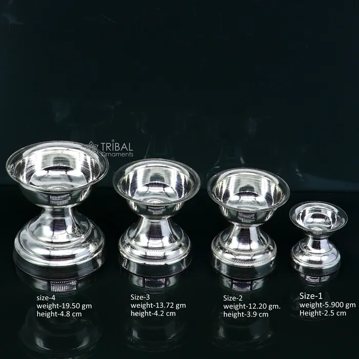TRIBAL ORNAMENTS Rings 925 sterling silver handmade elegant oil lamp silver home temple utensils silver diya deepak silver deepam silver puja article su1191 TRIBAL ORNAMENTS Rings 925 sterling silver handmade elegant oil lamp silver home temple utensils silver diya deepak silver deepam silver puja article su1191