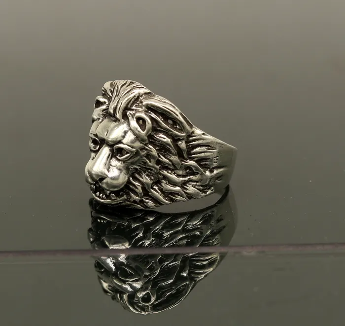 TRIBAL ORNAMENTS Rings 925 sterling silver handmade excellent lion face vintage antique stylish ring band unisex customized jewelry from Rajasthan india sr273 TRIBAL ORNAMENTS Rings 925 sterling silver handmade excellent lion face vintage antique stylish ring band unisex customized jewelry from Rajasthan india sr273