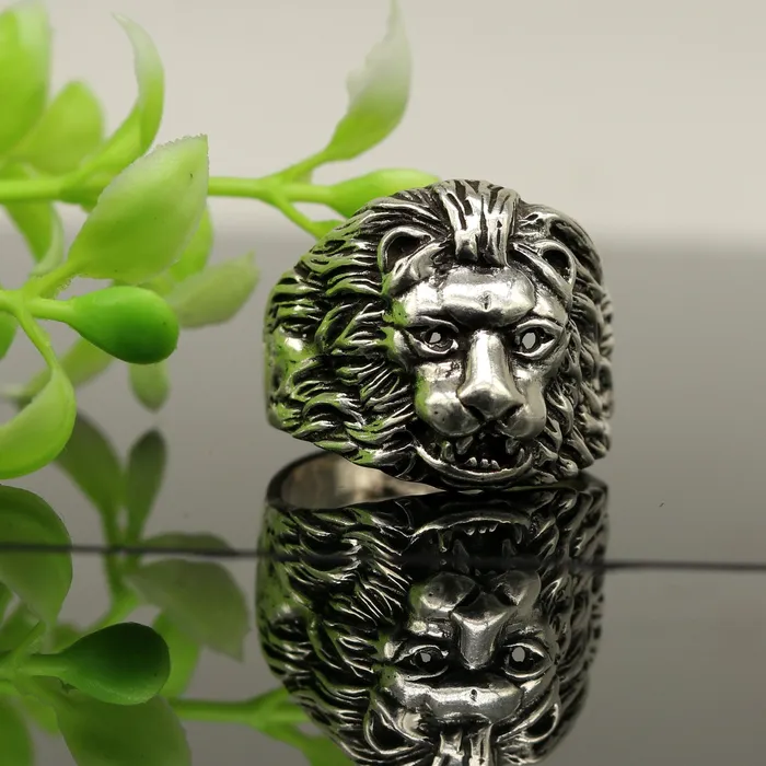 TRIBAL ORNAMENTS Rings 925 sterling silver handmade excellent lion face vintage antique stylish ring band unisex customized jewelry from Rajasthan india sr273 TRIBAL ORNAMENTS Rings 925 sterling silver handmade excellent lion face vintage antique stylish ring band unisex customized jewelry from Rajasthan india sr273
