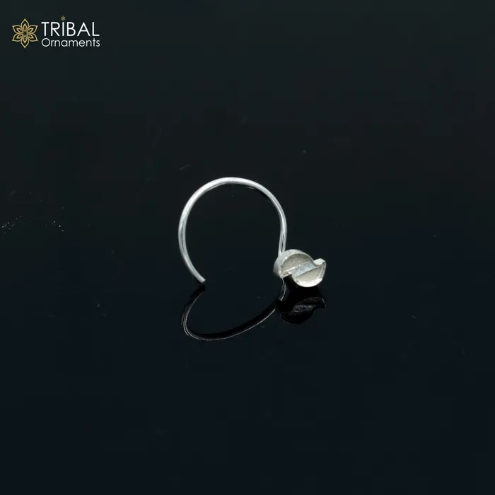 TRIBAL ORNAMENTS Rings 925 sterling silver unique design handmade fabulous nose pin u band tribal jewelry np90 TRIBAL ORNAMENTS Rings 925 sterling silver unique design handmade fabulous nose pin u band tribal jewelry np90