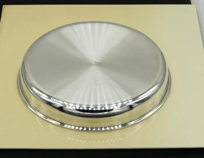 TRIBAL ORNAMENTS Rings 999 pure sterling silver handmade solid silver plate or tray silver has antibacterial properties stay healthy silver gifting vessels sv62
