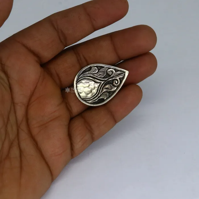 TRIBAL ORNAMENTS Rings Indian Classical cultural flower design 925 sterling silver adjustable ring best tribal ethnic jewelry Navratri jewelry sr389 TRIBAL ORNAMENTS Rings Indian Classical cultural flower design 925 sterling silver adjustable ring best tribal ethnic jewelry Navratri jewelry sr389