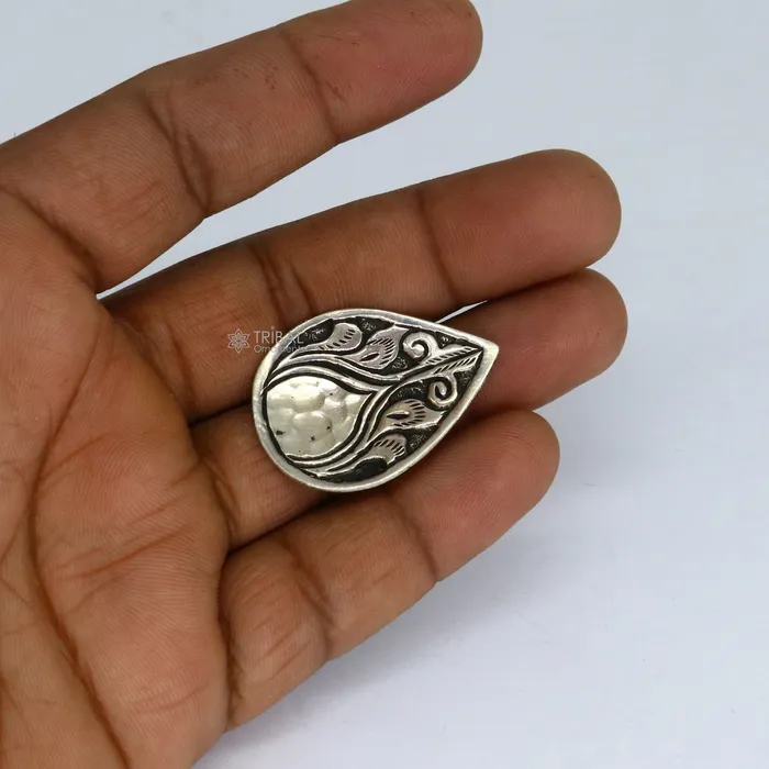 TRIBAL ORNAMENTS Rings Indian Classical cultural flower design 925 sterling silver adjustable ring best tribal ethnic jewelry Navratri jewelry sr389 TRIBAL ORNAMENTS Rings Indian Classical cultural flower design 925 sterling silver adjustable ring best tribal ethnic jewelry Navratri jewelry sr389
