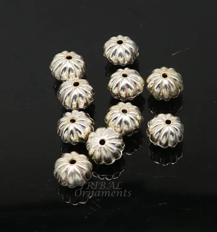 TRIBALORNAMENT Necklaces 11 mm lot 10 pieces 925 sterling silver fabulous beads drops for jewelry Customization or unique jewelry making lose beads bd24 TRIBALORNAMENT Necklaces 11 mm lot 10 pieces 925 sterling silver fabulous beads drops for jewelry Customization or unique jewelry making lose beads bd24