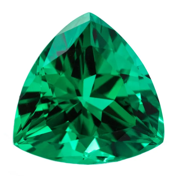 Trillion FAB LabGrown Emerald Gems Fire Brilliance Earrings