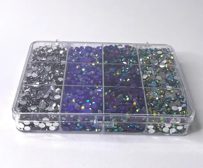 Twisted Moon Jewelry Wholesale Rhinestone Kit Purple Mix Earrings