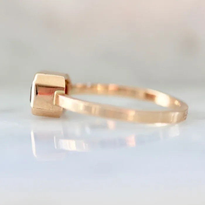 Watermelon Crush Emerald Cut Tourmaline Ring Ellie Air Rings
