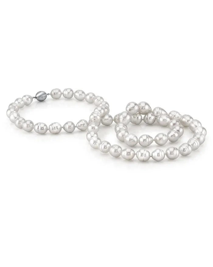 White South Sea Baroque Pearl Necklace 120140mm spt Necklaces