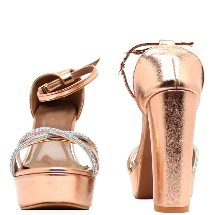 Women Formal Block Heel 62704S Walkeaze Necklaces