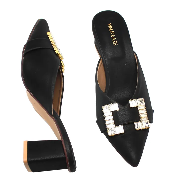 Women Formal Mules 74606S Walkeaze Earrings
