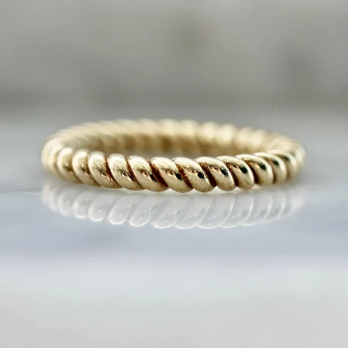 ZahnZ Fine Jewelry Rings Braided Gold Band