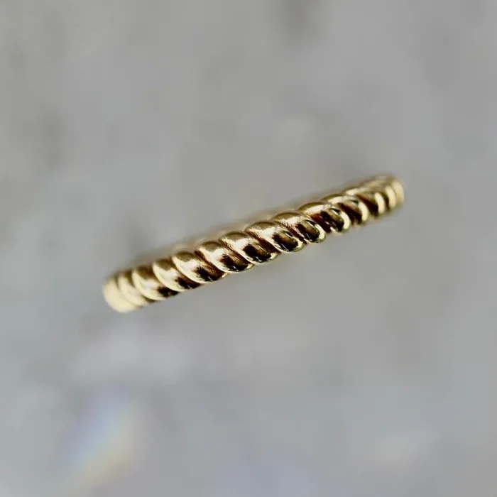 ZahnZ Fine Jewelry Rings Braided Gold Band
